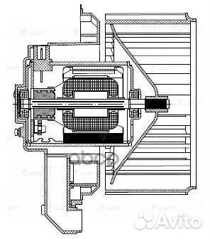 Мотор печки cerato 09- нз нз LFh08M1 luzar