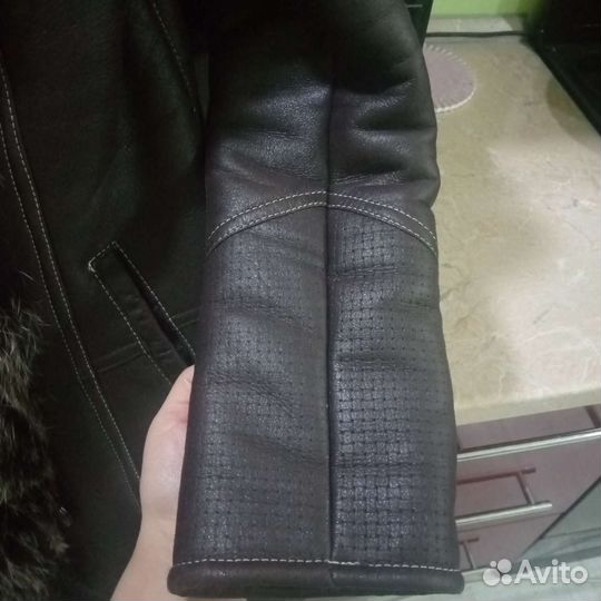 Дубленка натуральная женская 44 46 кожаная