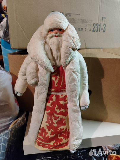 Дед Мороз ватный СССР