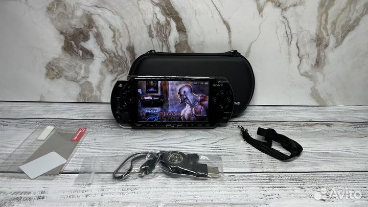 Игровая приставка psp 2008 прошита 64gb+75 игр