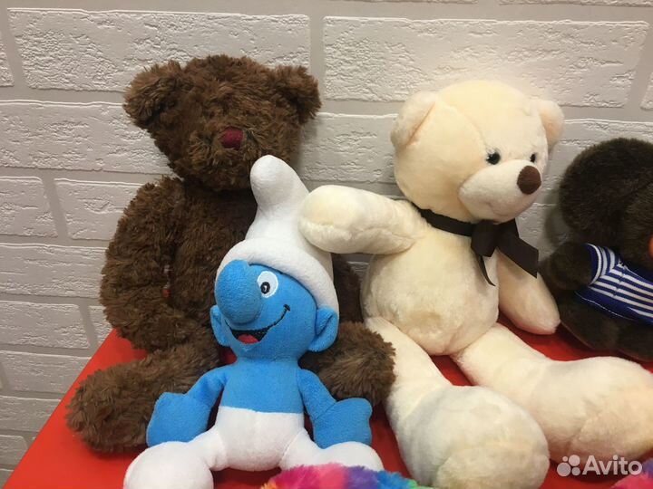 Игрушки мягкие разные