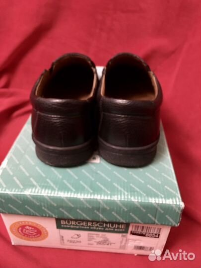 Полуботинки мужские кожаные, 40 размер