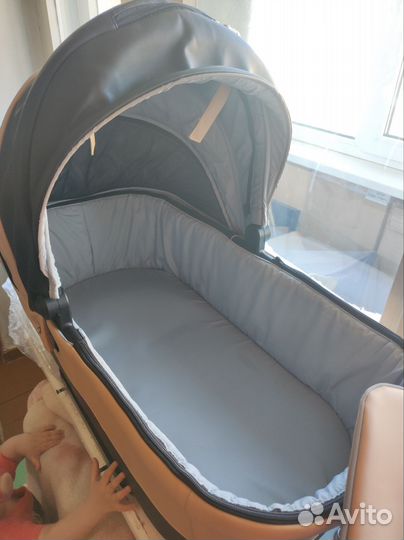 Детские коляски 2 в 1 эко кожа