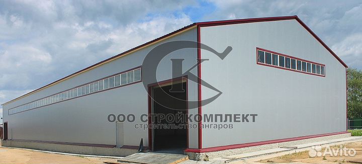 Ангары из проф листа xc850