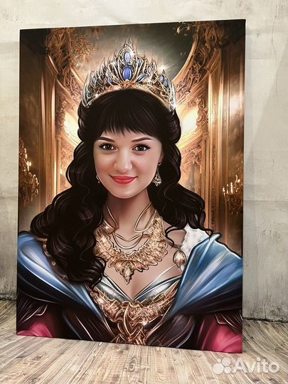 Печать на холсте,портрет по фото,картина