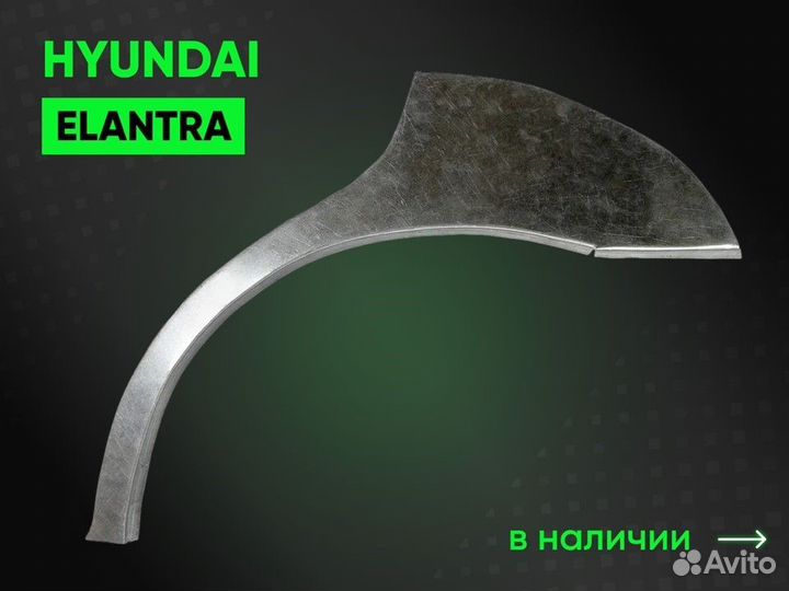Задние арки Hyundai Elantra XD