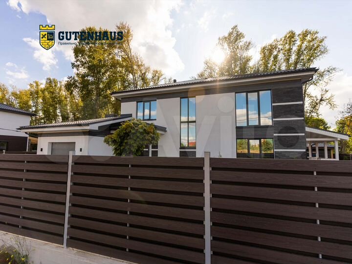 Коттедж 185 м² на участке 10 сот.