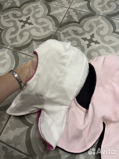 Шапка шлем для девочки зима