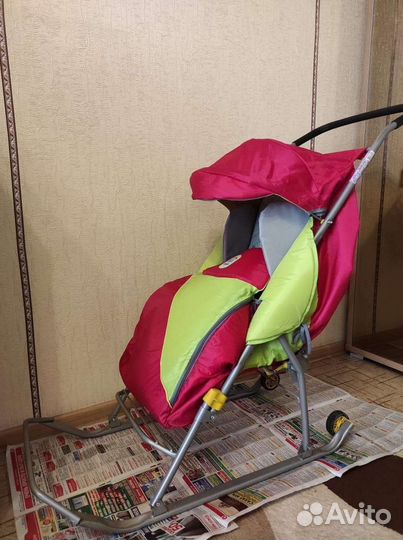 Детские санки коляска