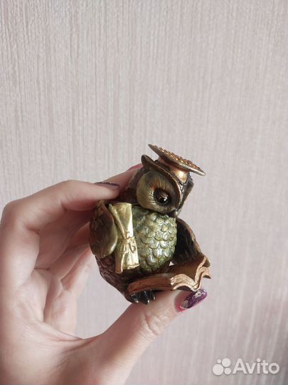 Шкатулка статуэтка сова