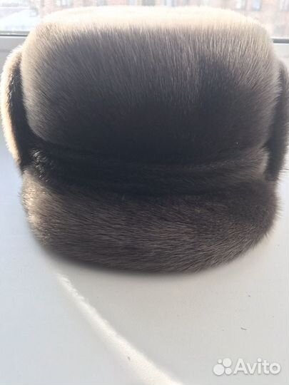 Мужская новая шапка из меха серебристой норвежской