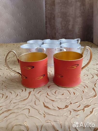 Подстаканники СССР космос + эмаль