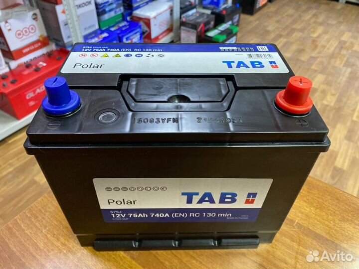 Аккумулятор 75 Ач Tab Asia на Toyota Lexus Mazda