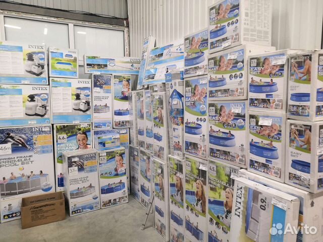 Каркасный бассейн прямоугольный новый