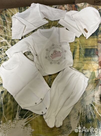 Комплект на выписку для девочки лето