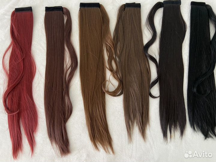 Хвост на заколках (новые )