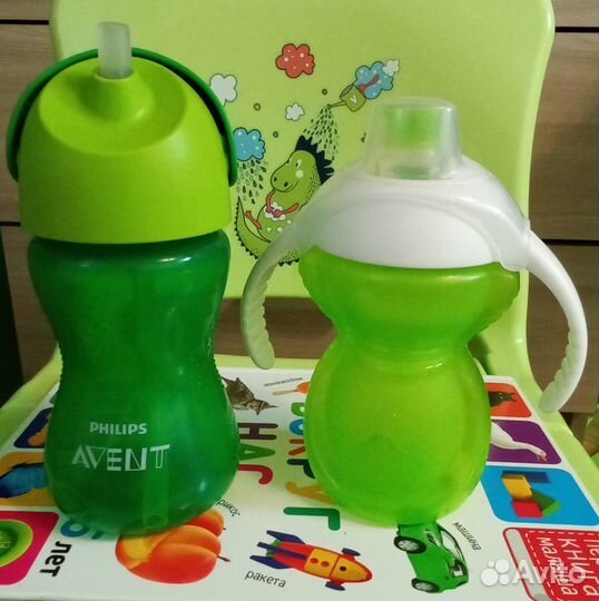 Поильник чашка Тарелка Нагрудник силиконовый +