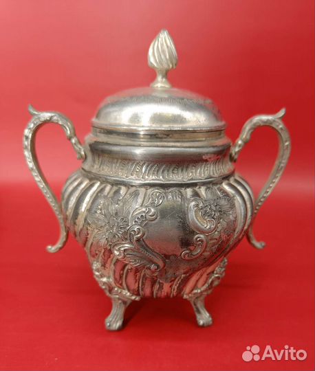 Антикварная сахарница от Sheffield. Англия