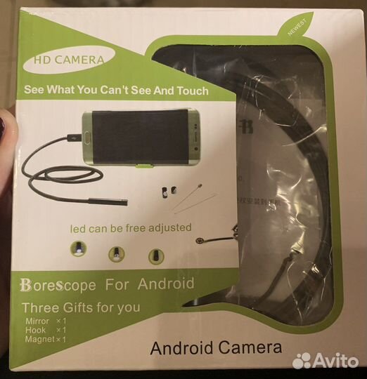 Гибкая камера эндоскоп 1 и 2 метра