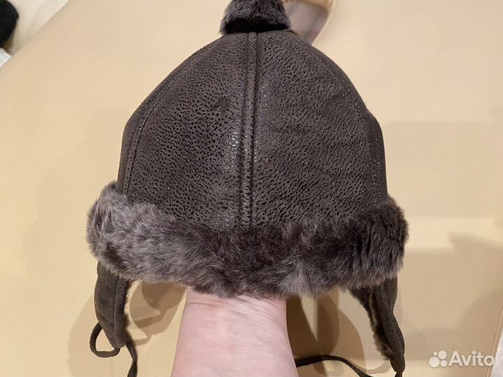 Шапка для мальчика зима нат.кожа 3-4 г