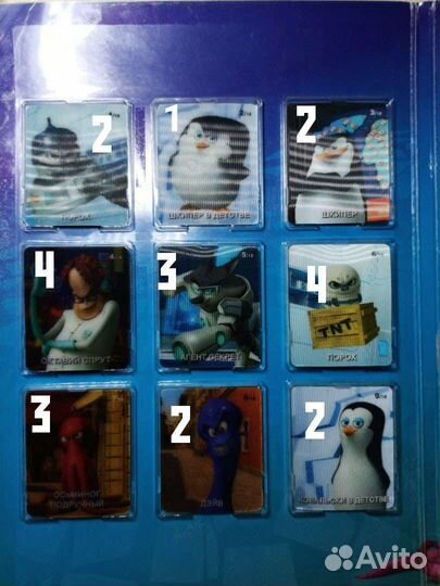 Карточки Пингвины