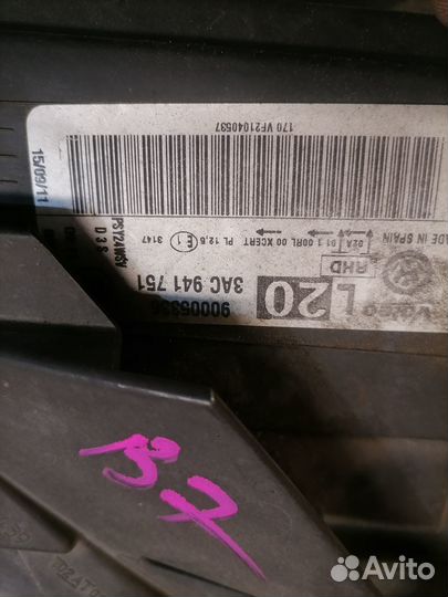 Фара левая ксенон Volkswagen Passat B7