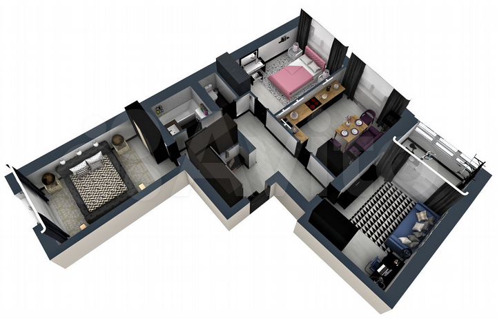 3-к. квартира, 84,2 м², 5/5 эт.