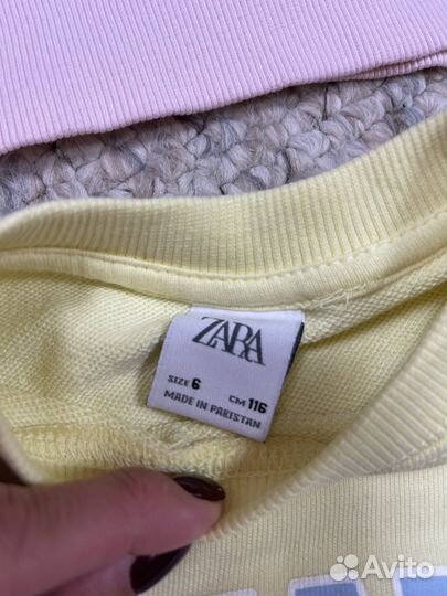 Две толстовки Zara для девочки рост 116