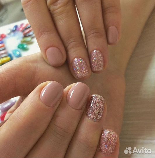 Наращивание, шеллак ногтей, педикюр