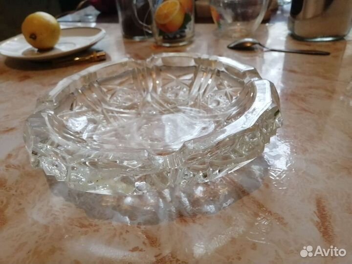 Пепельница из хрусталя СССР