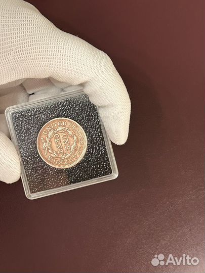 Монета большой цент США 1850 года (раритет)