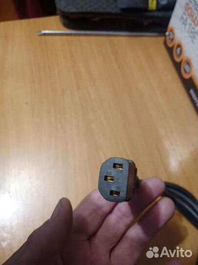 Кабель питания dexp черный, 1,5м. Без торга