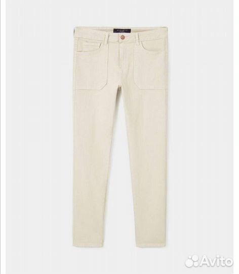 Джинсы светло-бежевые