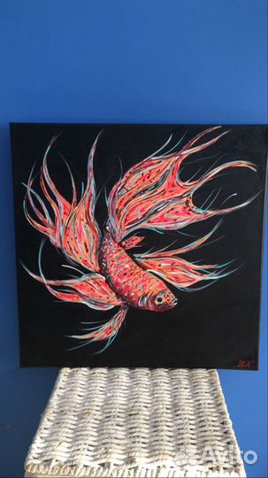 Авторская интерьерная картина ручной работы