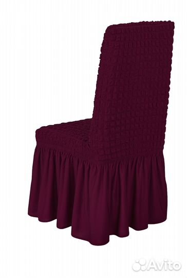 Чехол на стул со спинкой Venera, цвет Бордовый