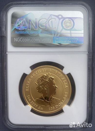 Золотая монета Тигр 2022 год 1OZ