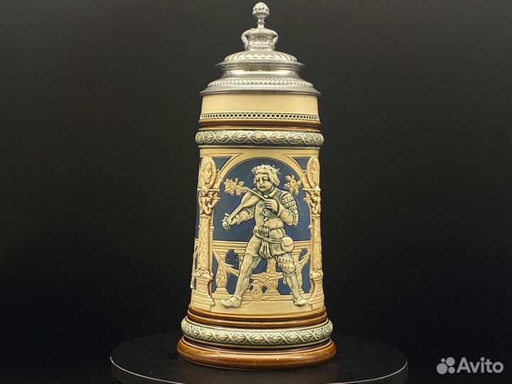 Пивная кружка германия Mettlach 1893 год