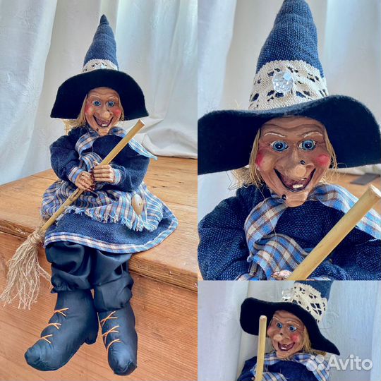 Кукла баба яга46см, веселая яга Оберег в коллекцию