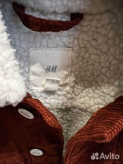 Куртка H M (H&M) Джинсовая с мехом