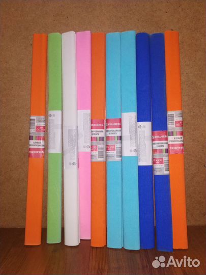 Гофрированная бумага 32 гр ассорти