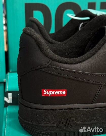 Nike air force 1 supreme black оригинал