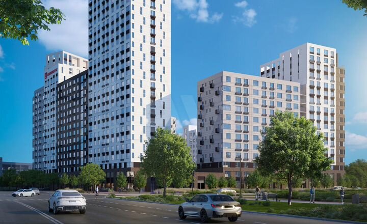 2-к. квартира, 55,1 м², 19/25 эт.