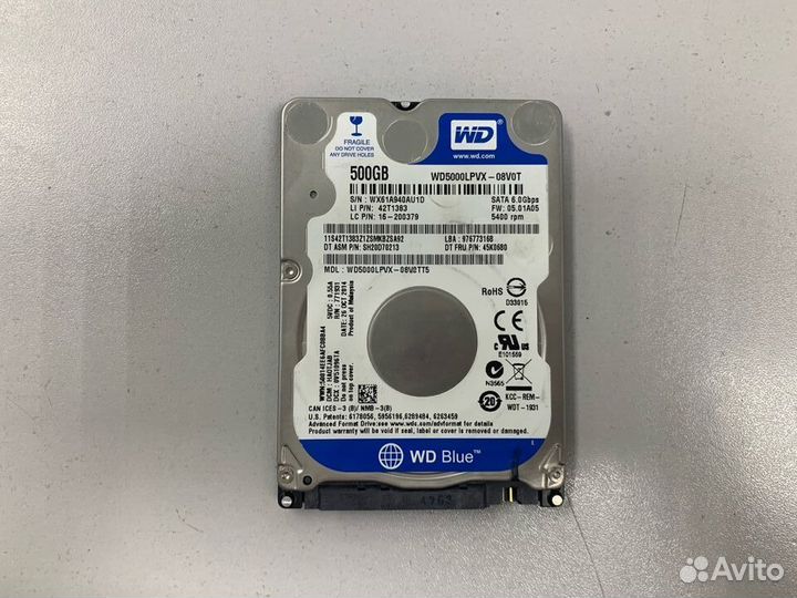 Жесткий диск Western Digital (WD) Blue 500Gb 2.5
