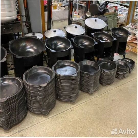 Казан чугунный 12л Узбекский