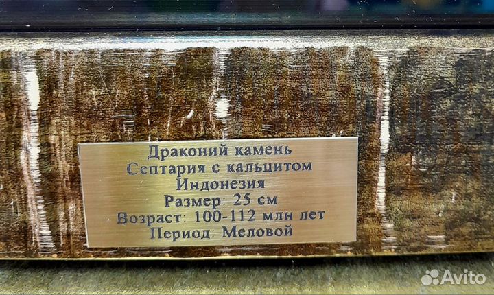 Септария. Драконий камень.Уникальный образец панно