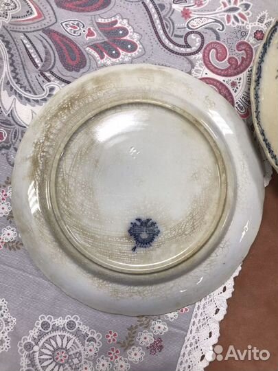 Антикварные тарелки Вилерой 19 век