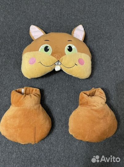 Новогодний карнавальный костюм лисы и белочки