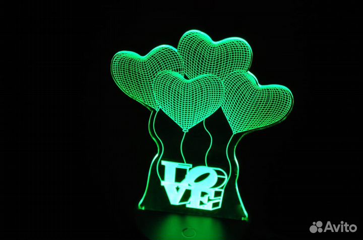 3D светильник ночник (новые/разные)