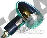 Указатель поворота BF-09 Байкер хром малый белый