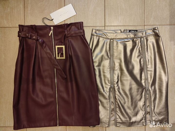Юбки новые экокожа XS